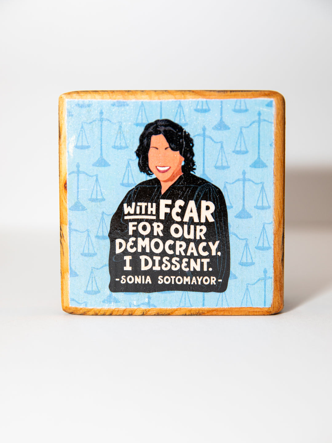 Iconic Women Quotes, Mini Block Wood Art