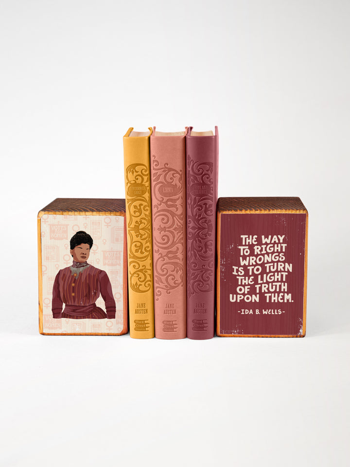 Ida B. Wells Quote bookend set of 2