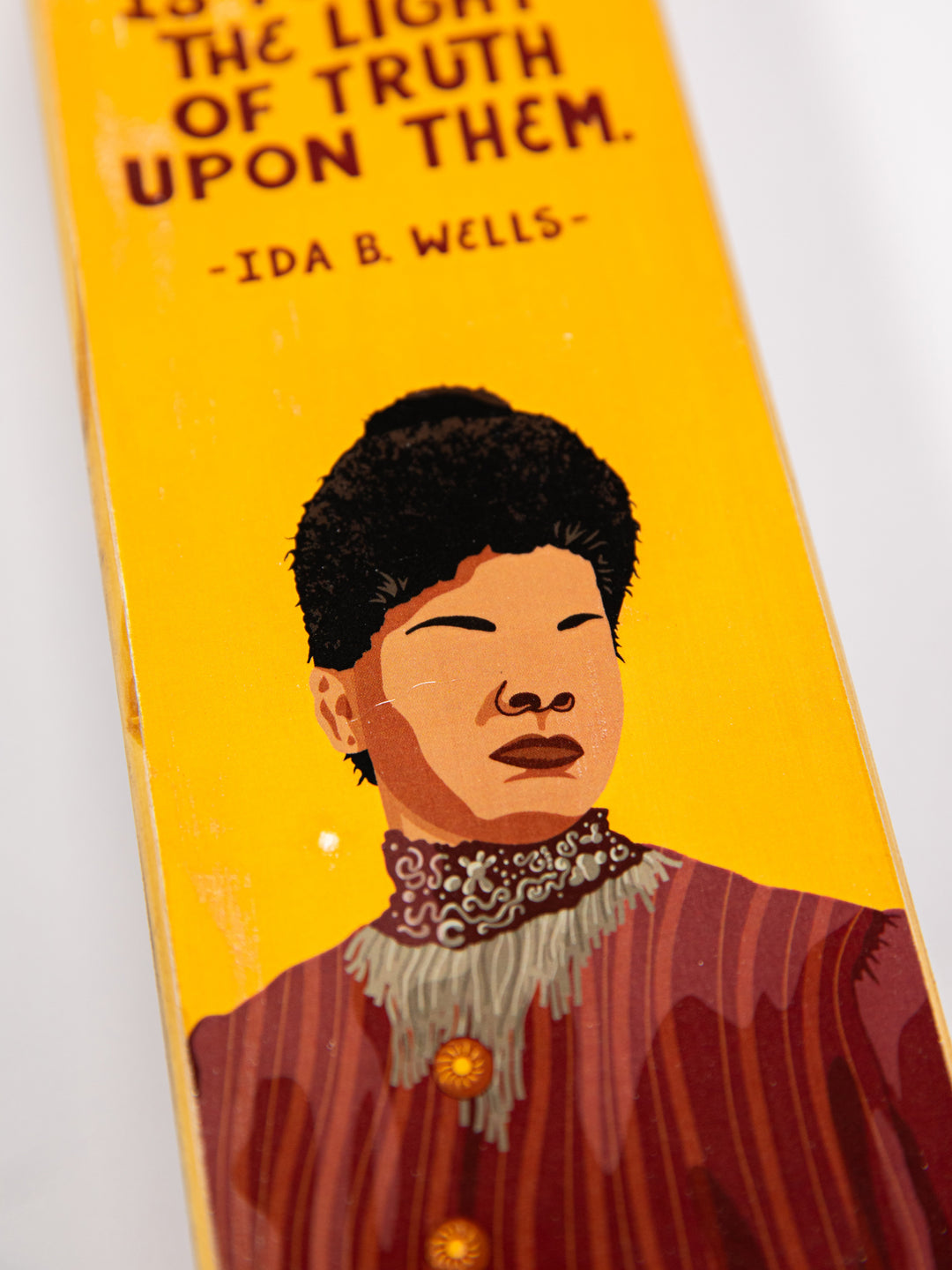 Ida B. Wells Quote Panoramic wood art