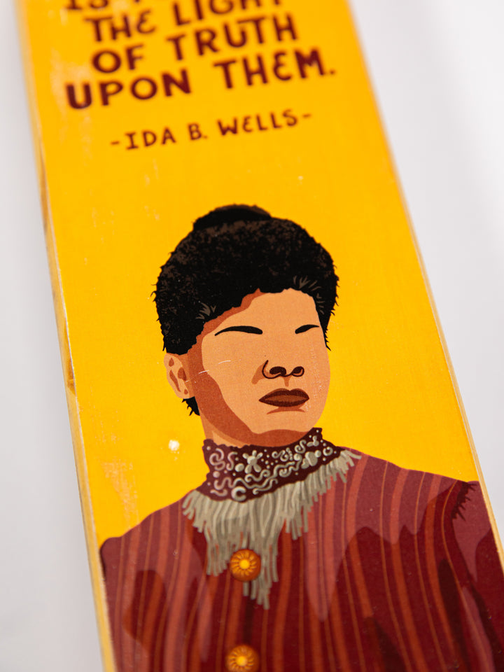 Ida B. Wells Quote Panoramic wood art