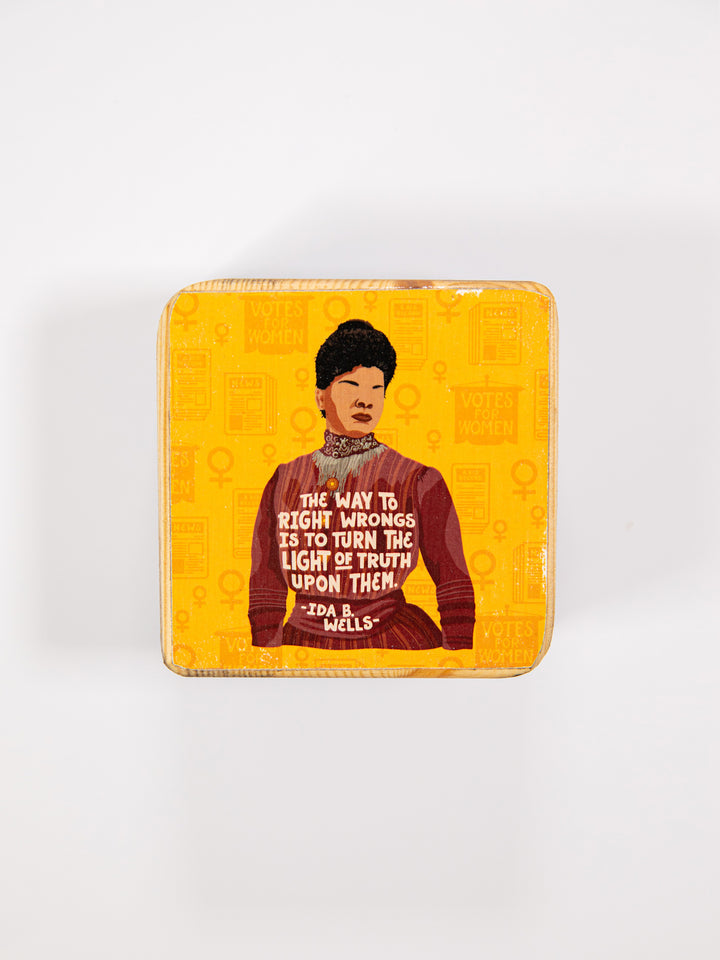 Ida B. Wells Quote wood art