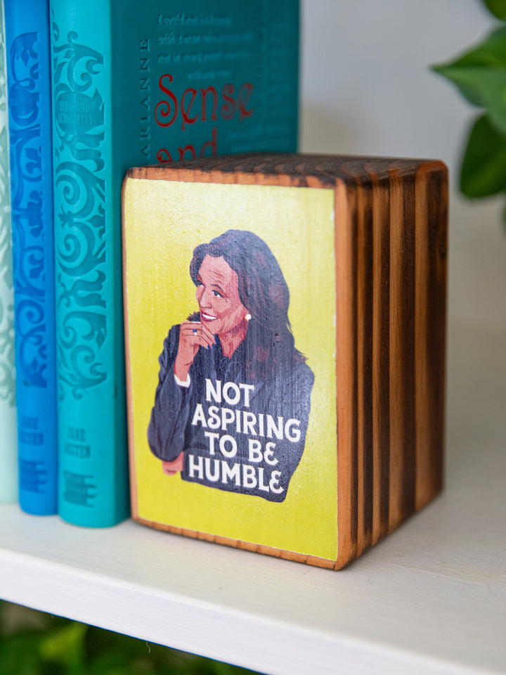 Kamala, Not Aspiring to be Humble, Single Wood Bookend