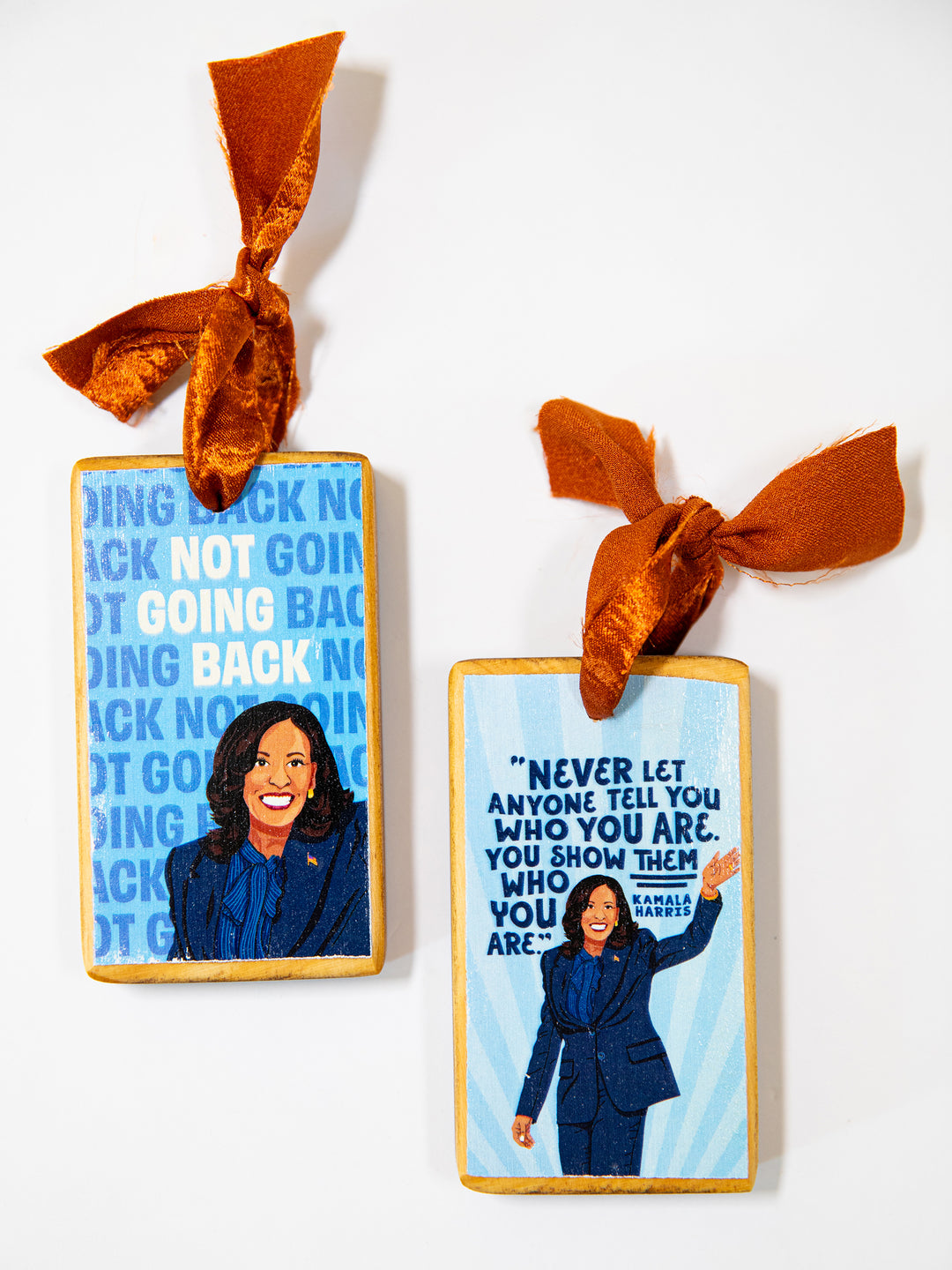 Kamala Harris, Show Them Who You Are, Quote Wood Ornament