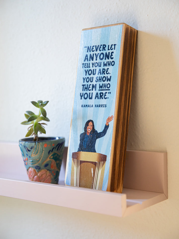 Kamala Harris, Convention Podium, Quote Wood Art