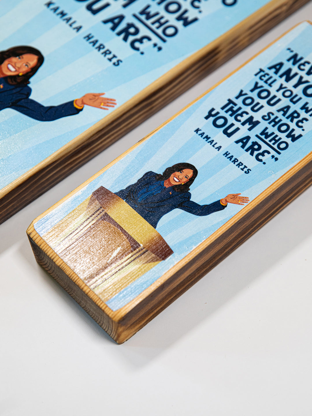 Kamala Harris, Convention Podium, Quote Wood Art