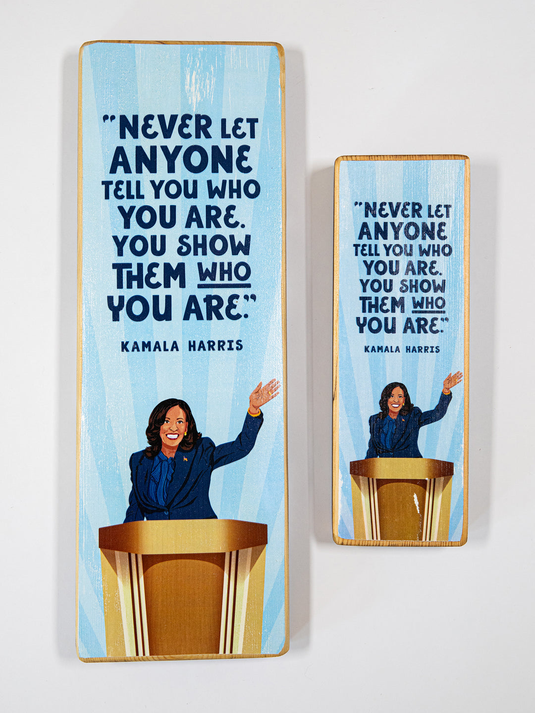Kamala Harris, Convention Podium, Quote Wood Art