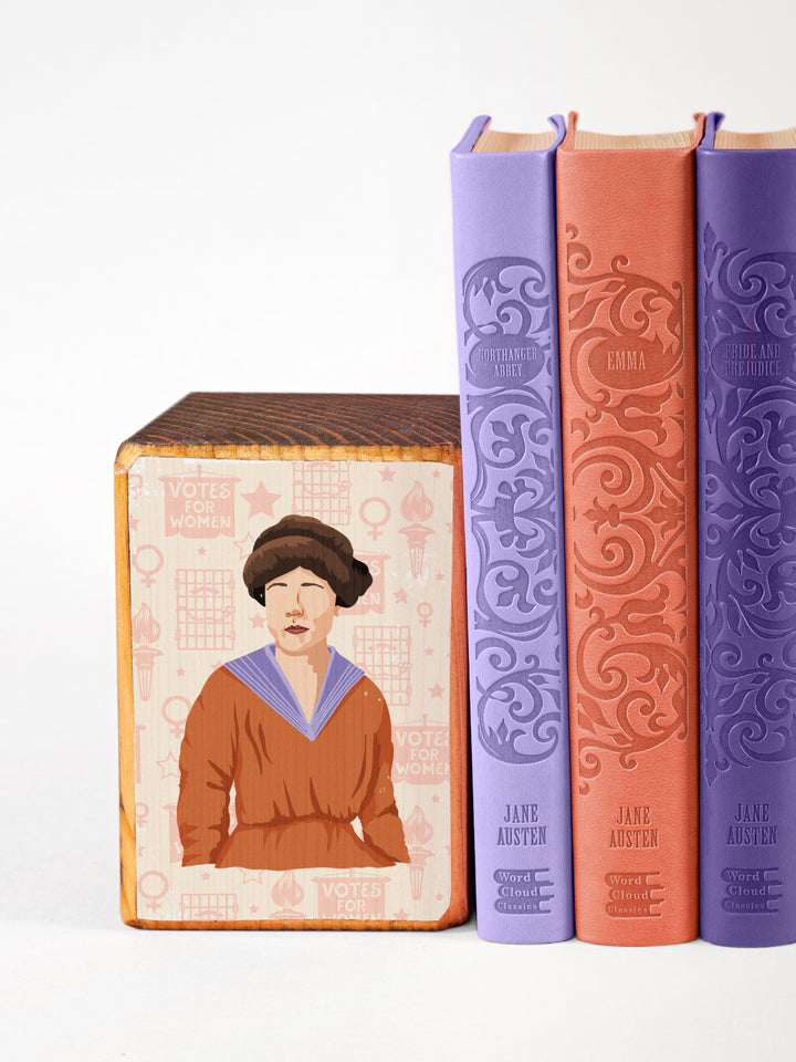 Lucy Burns Quote bookend set of 2