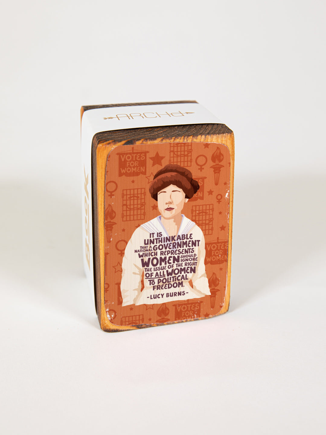 Suffragist Icons, Wood Bookend Pack of 4