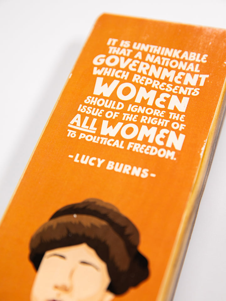 Lucy Burns Quote Panoramic wood art