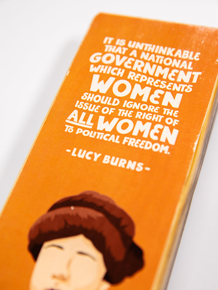 Lucy Burns Quote Panoramic wood art