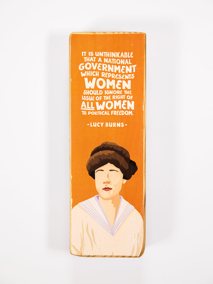 Suffragist Icons, Panoramic Wood Art Pack of 4
