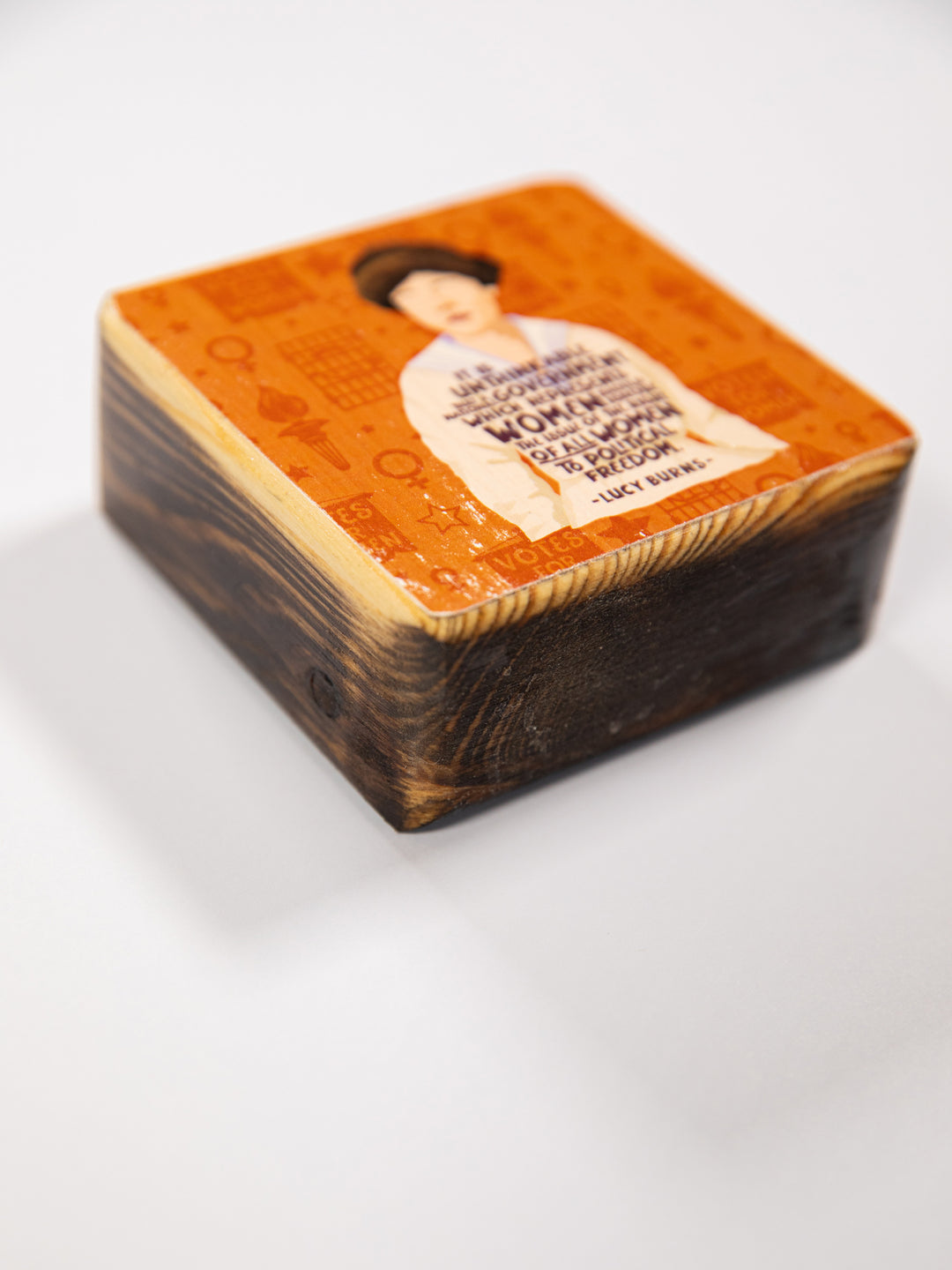 Lucy Burns Quote wood art