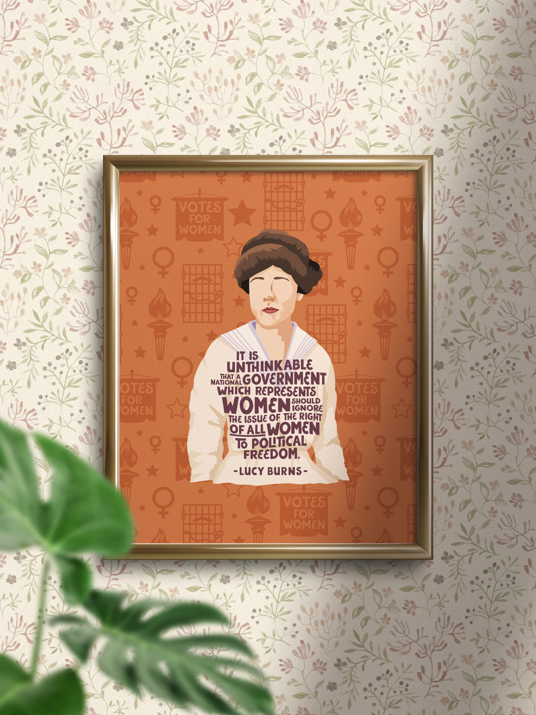 Lucy Burns quote art print