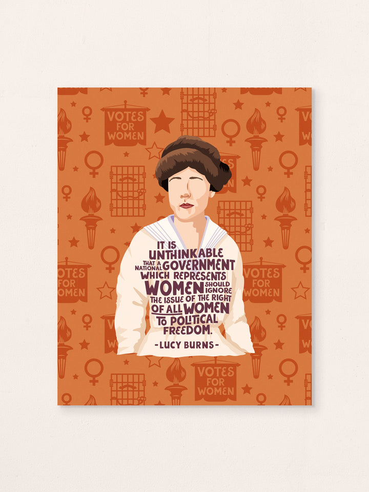Lucy Burns quote art print