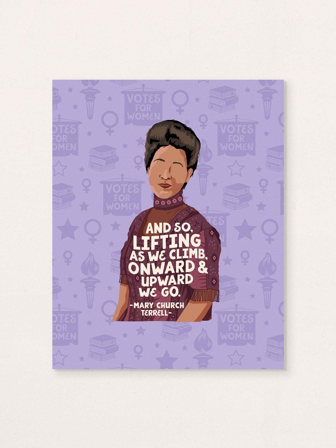 Mary Church Terrell quote art print