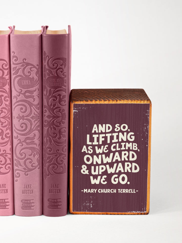 Mary Church Terrell Quote bookend set of 2