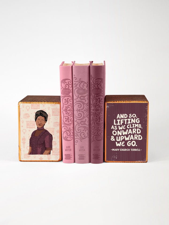 Mary Church Terrell Quote bookend set of 2