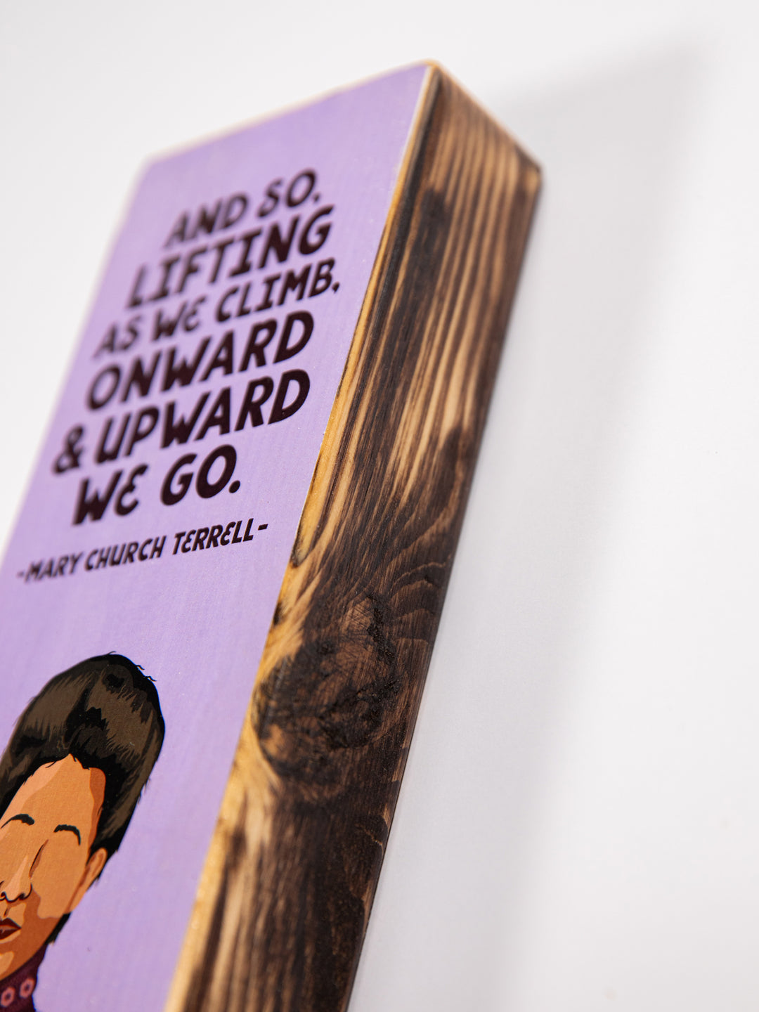 Mary Church Terrell Quote Panoramic wood art