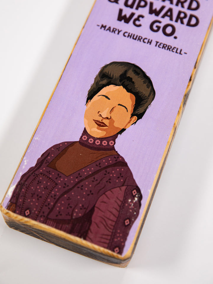 Mary Church Terrell Quote Panoramic wood art