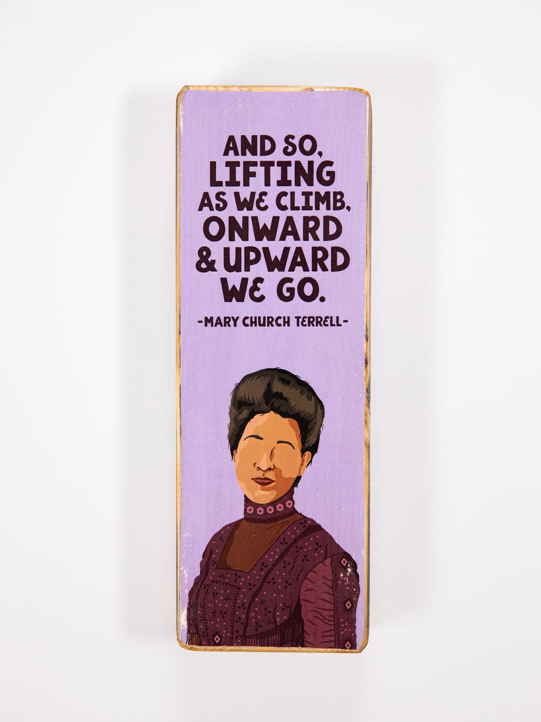 Mary Church Terrell Quote Panoramic wood art