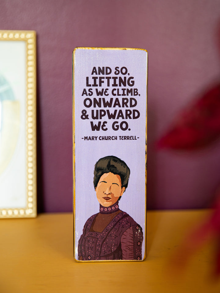 Mary Church Terrell Quote Panoramic wood art