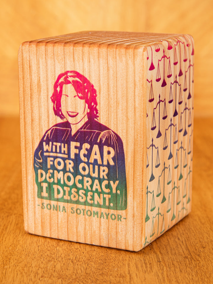 Individual Iconic Woman Bookend (Natural Wood)