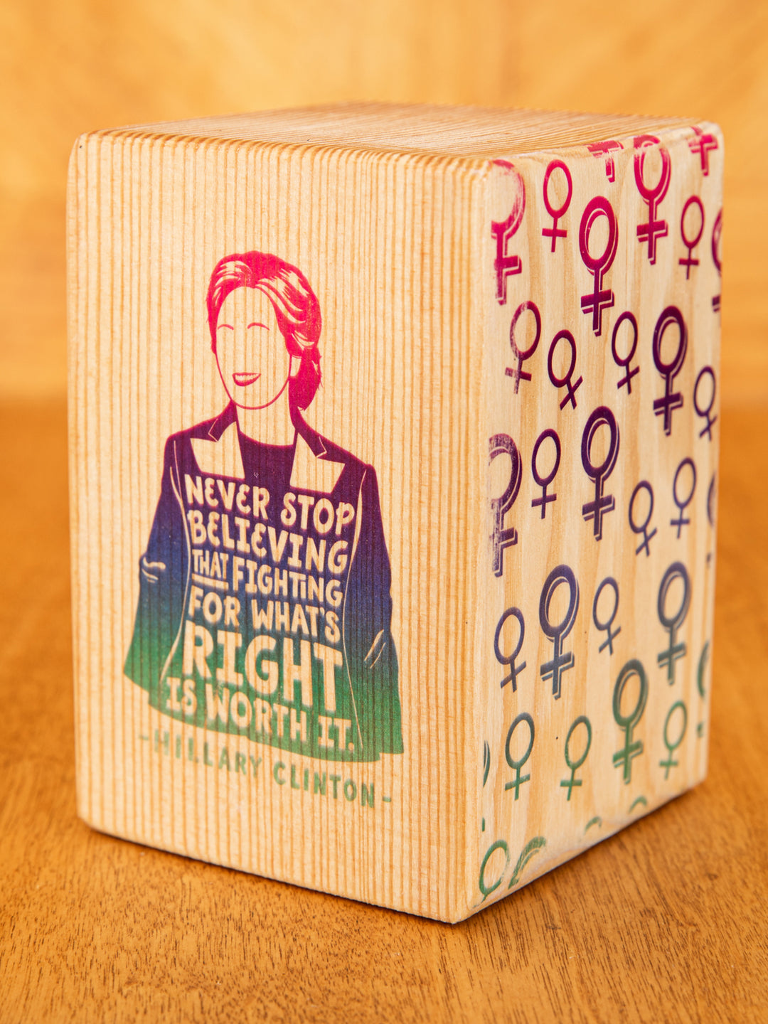 Individual Iconic Woman Bookend (Natural Wood)