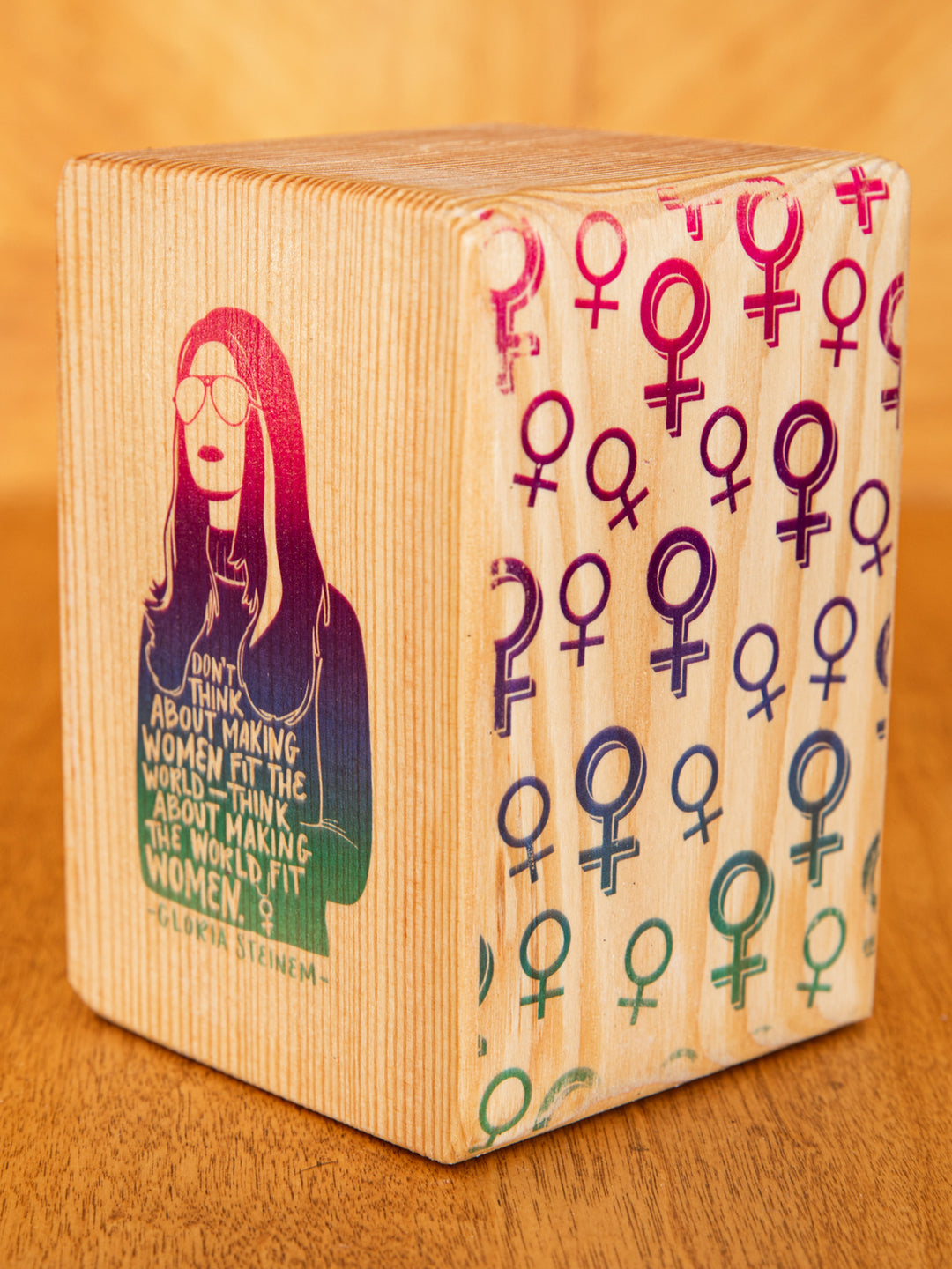 Individual Iconic Woman Bookend (Natural Wood)
