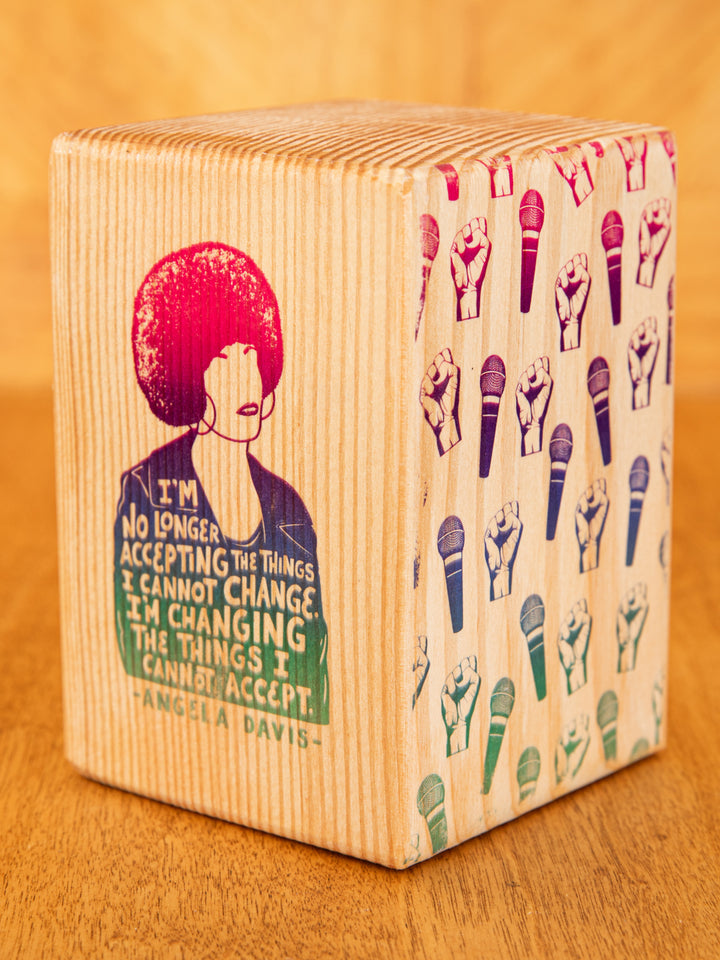 Individual Iconic Woman Bookend (Natural Wood)
