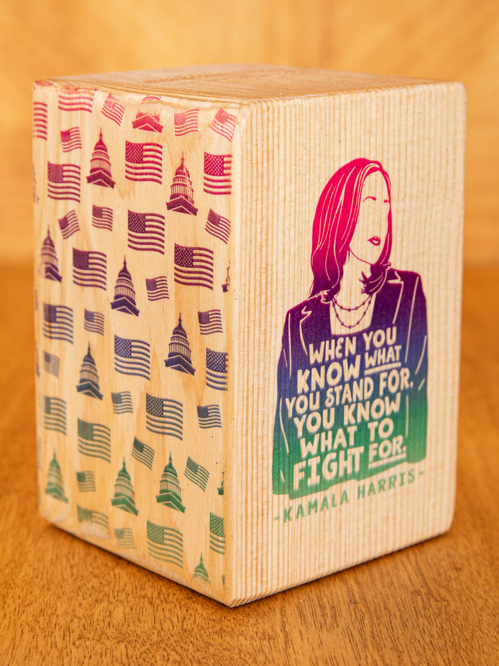 Individual Iconic Woman Bookend (Natural Wood)