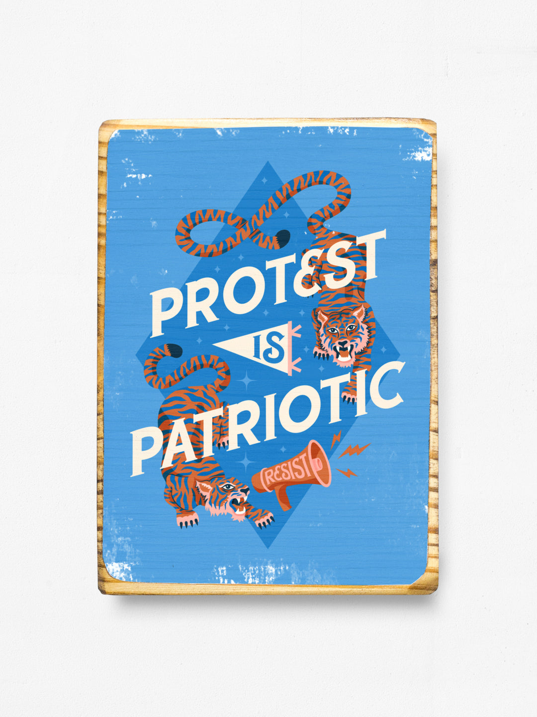 Protest is Patriotic, Protest Wood wall art