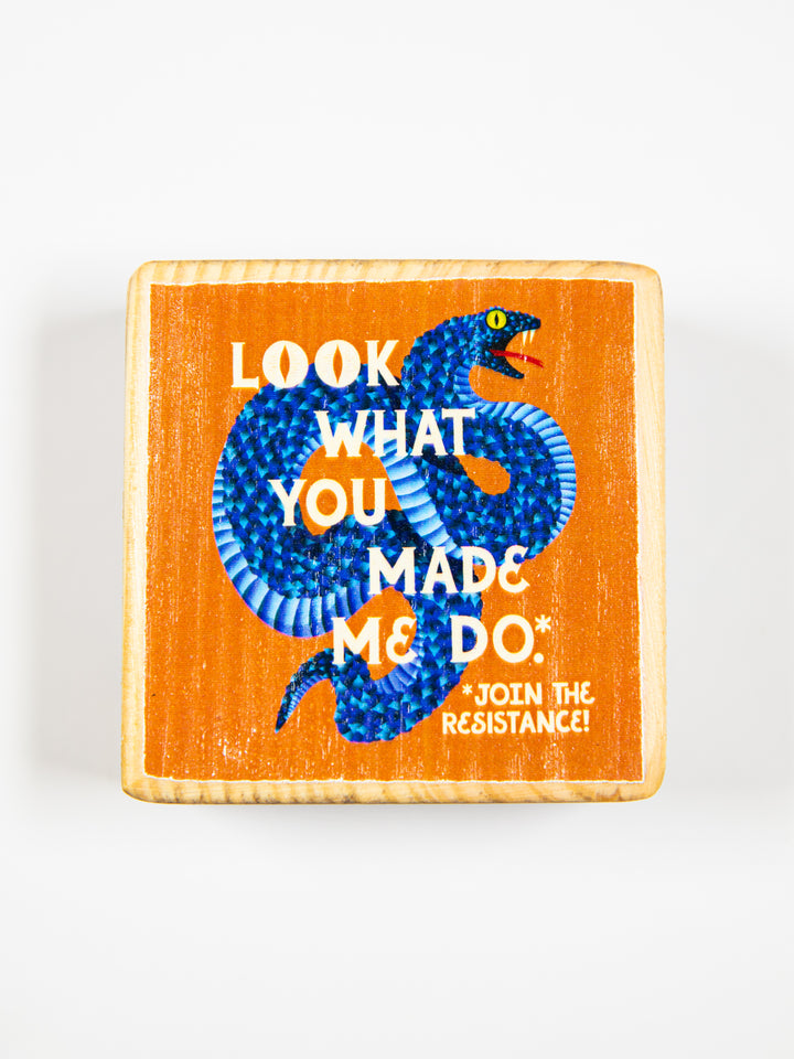 Resistance Art, Mini Wood Blocks