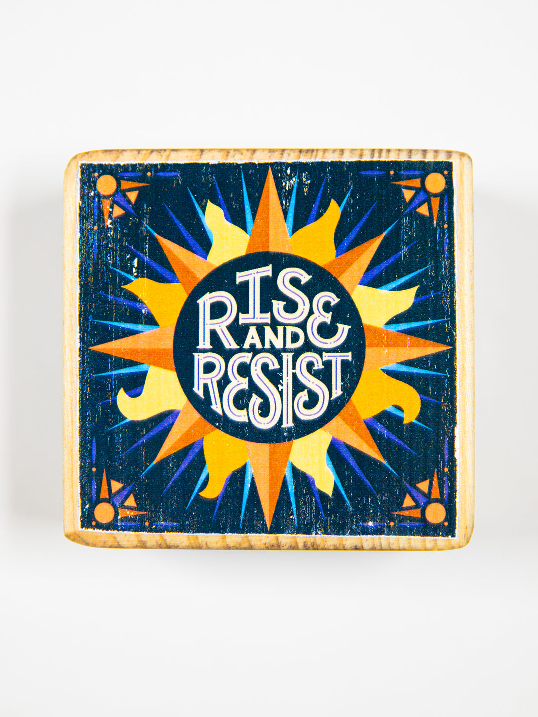 Resistance Art, Mini Wood Blocks