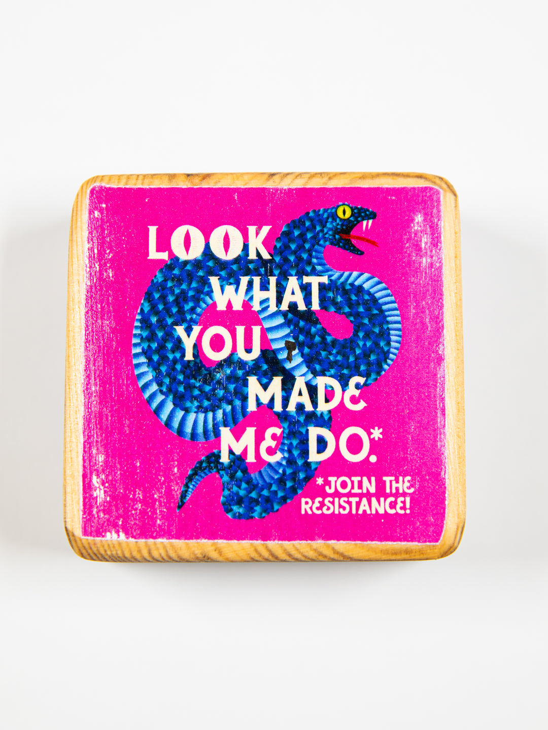 Resistance Art, Mini Wood Blocks