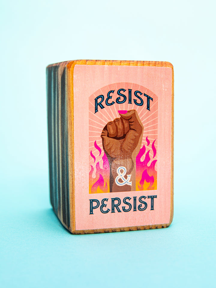 Protest Art Series, Single Wood Bookend