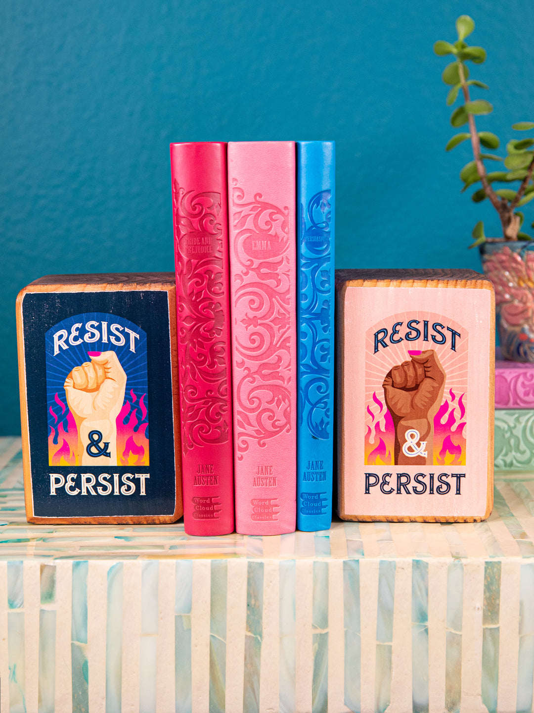 Protest Art Series, Single Wood Bookend