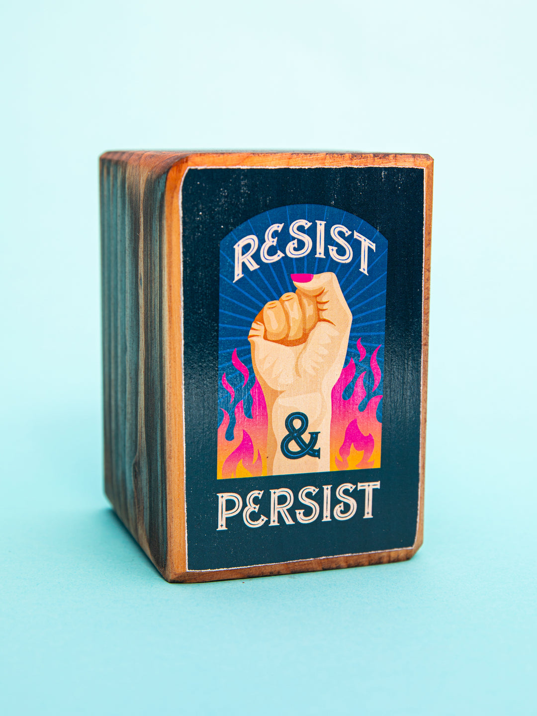 Protest Art Series, Single Wood Bookend