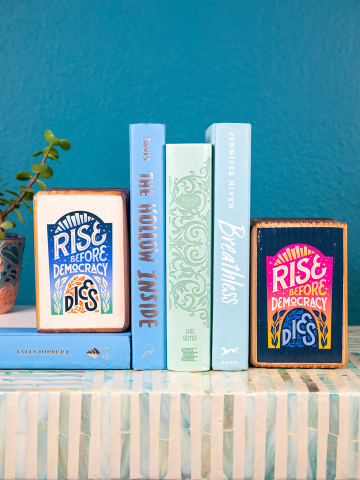 Protest Art Series, Single Wood Bookend