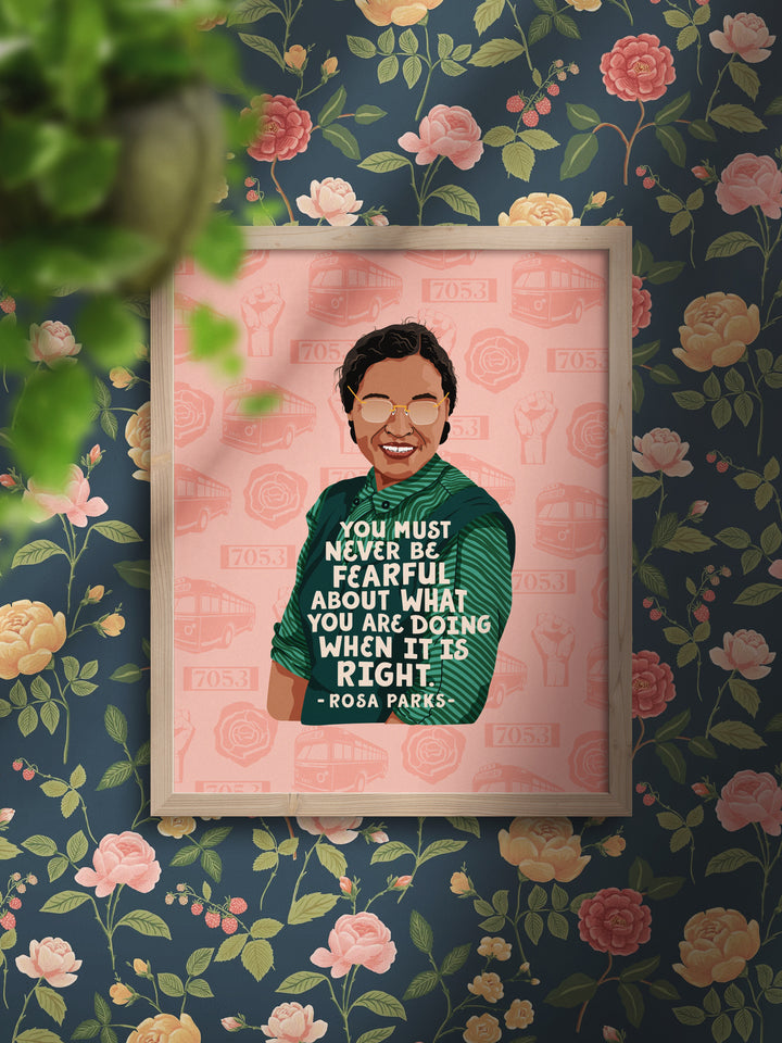 Rosa Parks quote art print