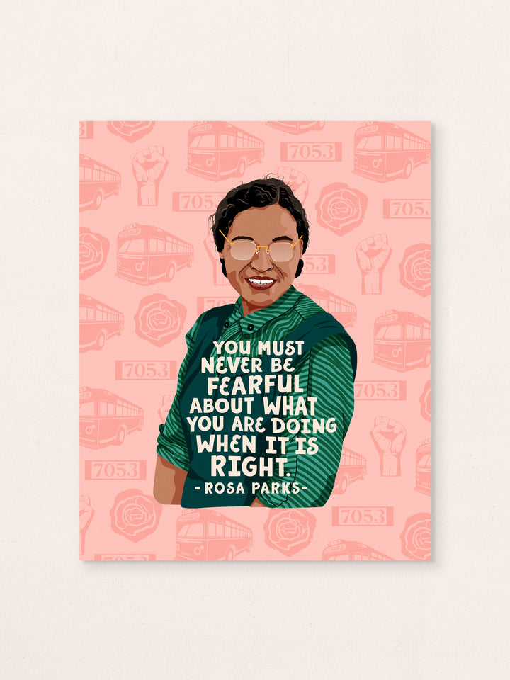 Rosa Parks quote art print