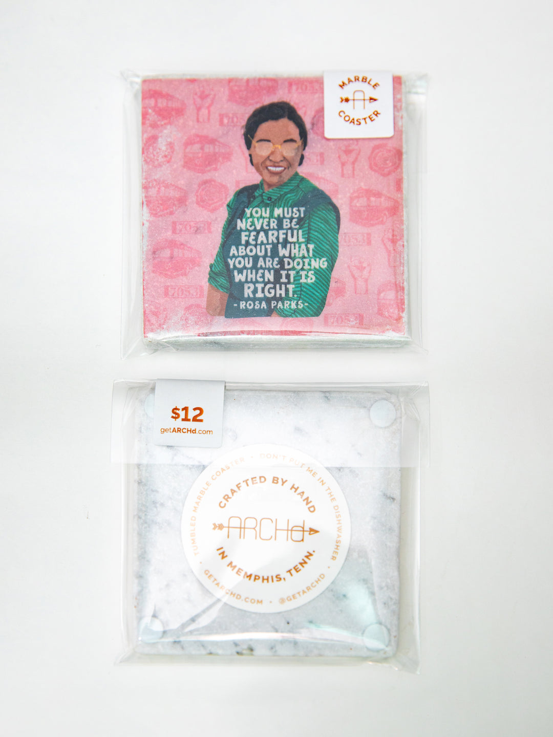 Individual Iconic Woman Marble Coaster