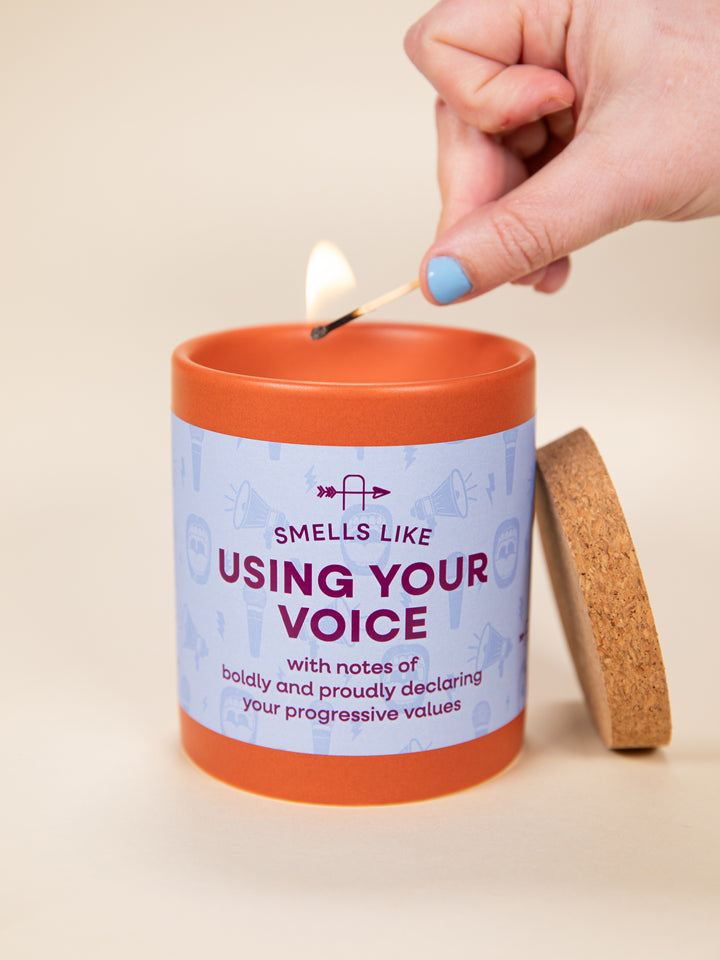Smells Like Using Your Voice Candle