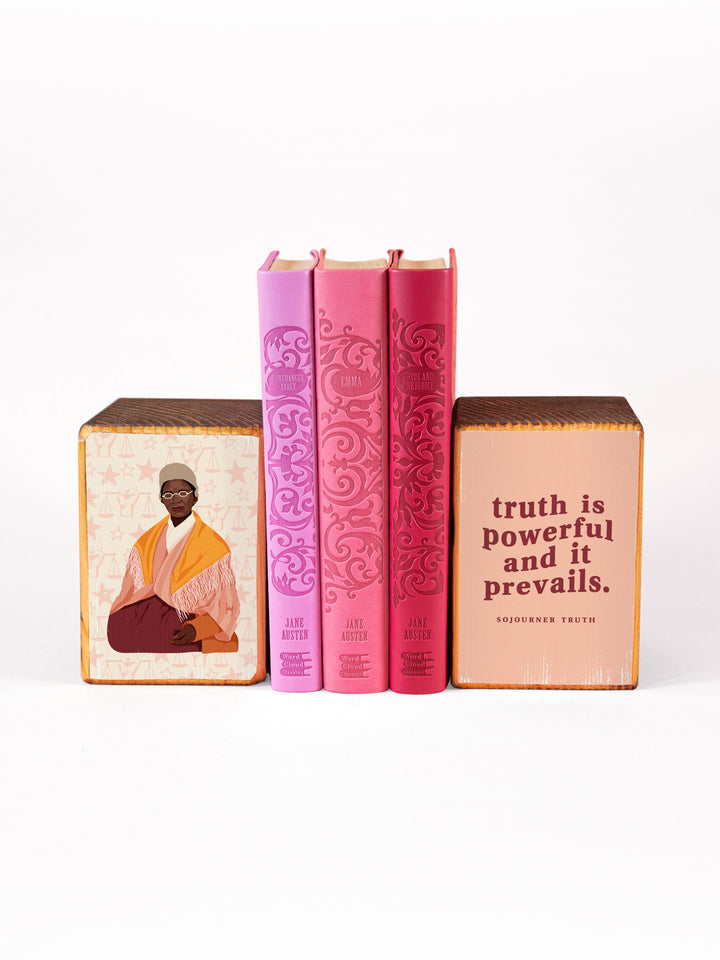 Sojourner Truth Iconic Woman Quote bookend set