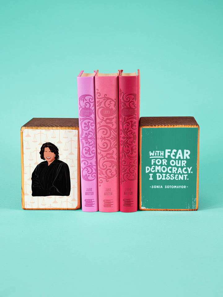 Sonia Sotomayor Quote bookend set