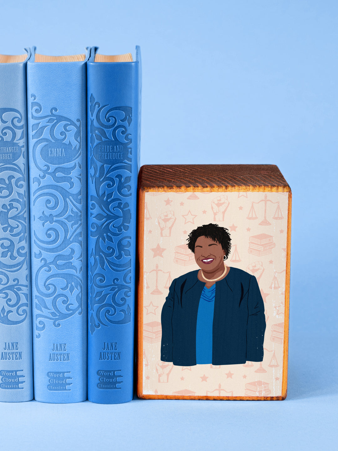 Stacey Abrams Quote bookend set of 2