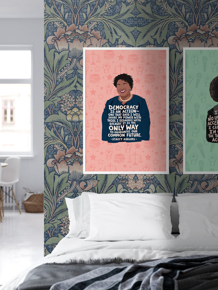 Stacey Abrams Women Quote poster print