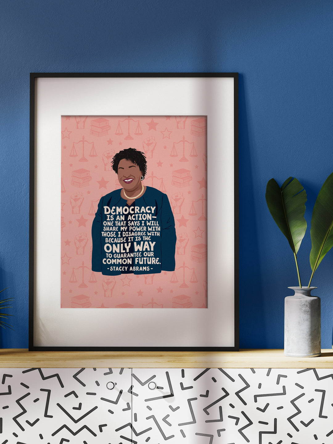 Stacey Abrams Women Quote poster print