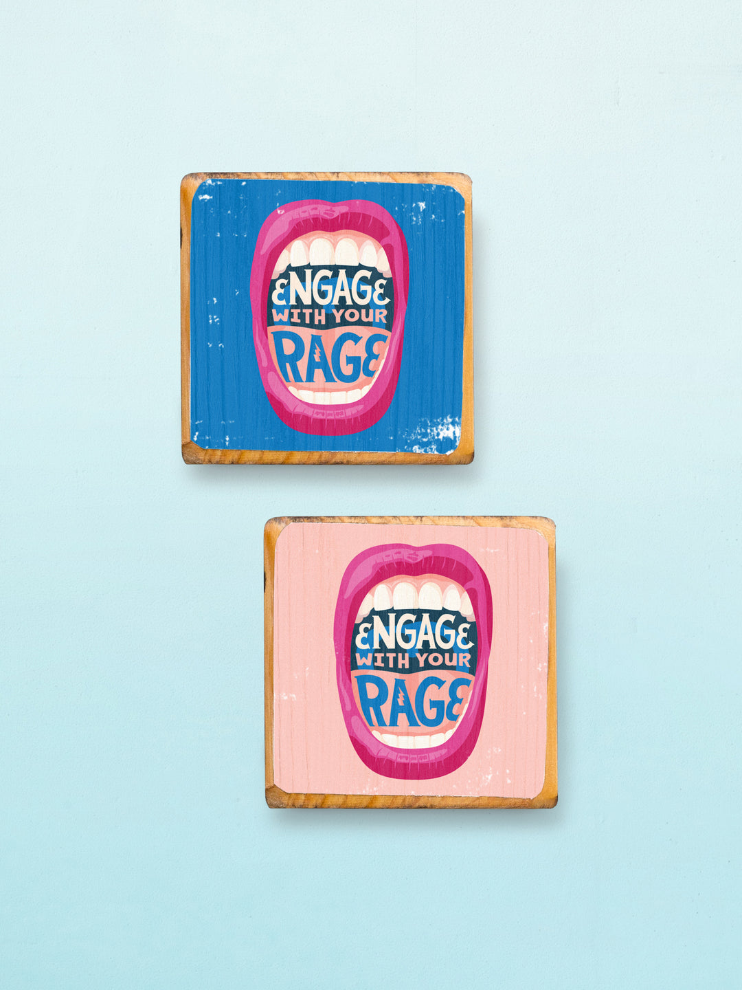 Protest Art Series, Mini Wood Block