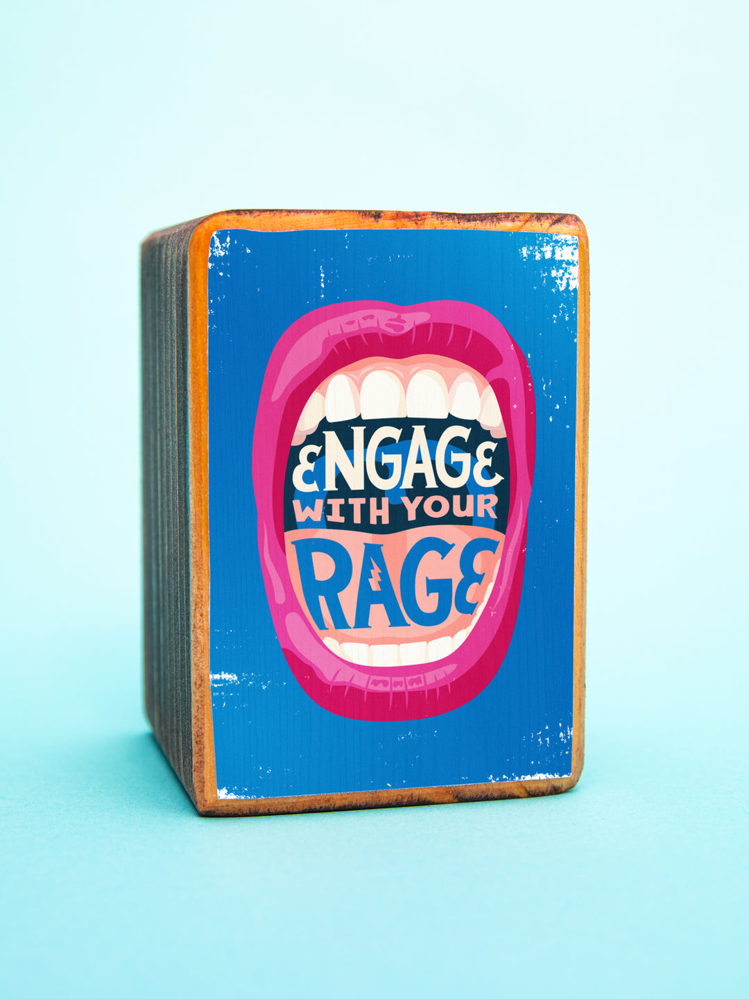 Protest Art Series, Single Wood Bookend