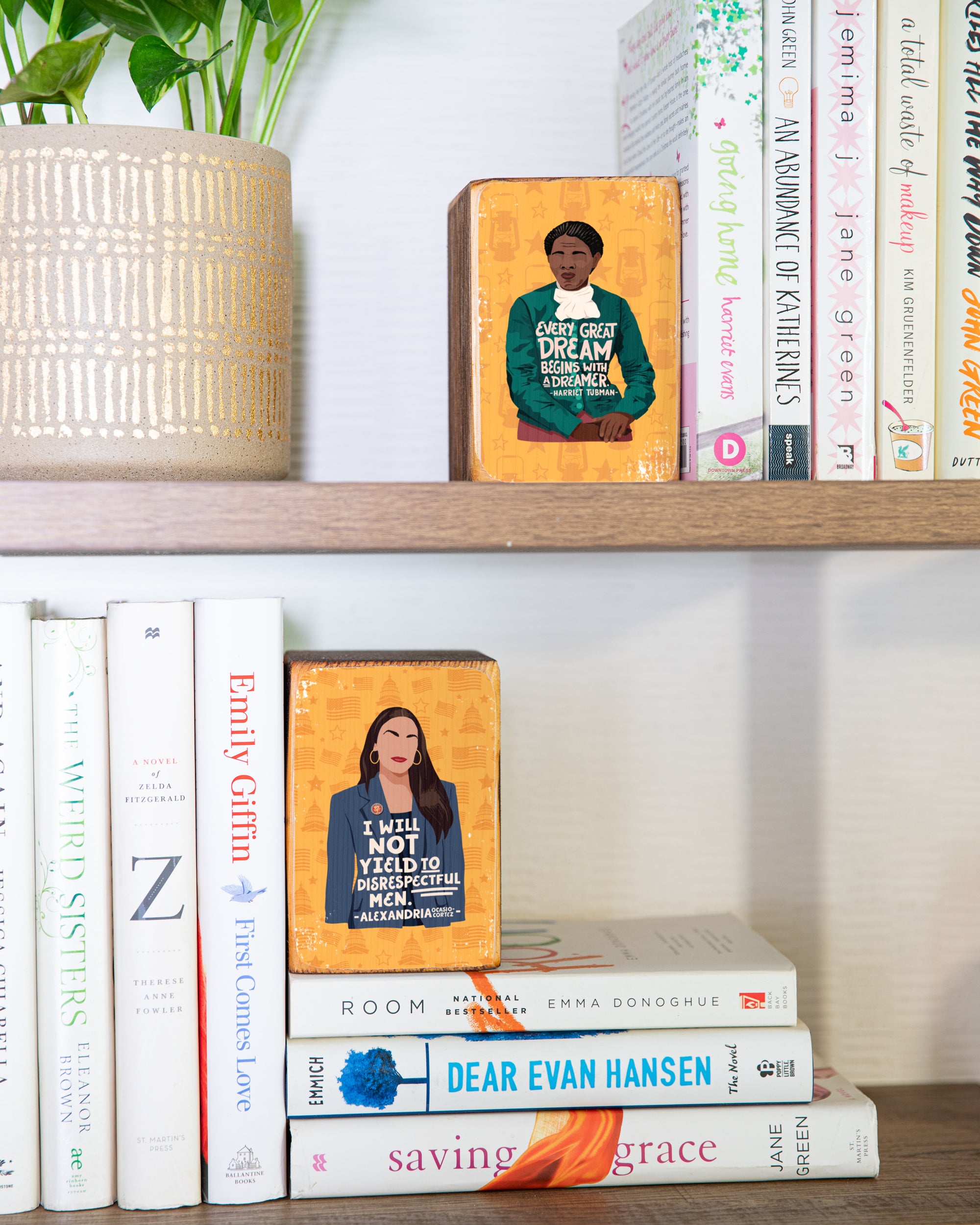Quotes by Iconic Women Bookend Set of 2